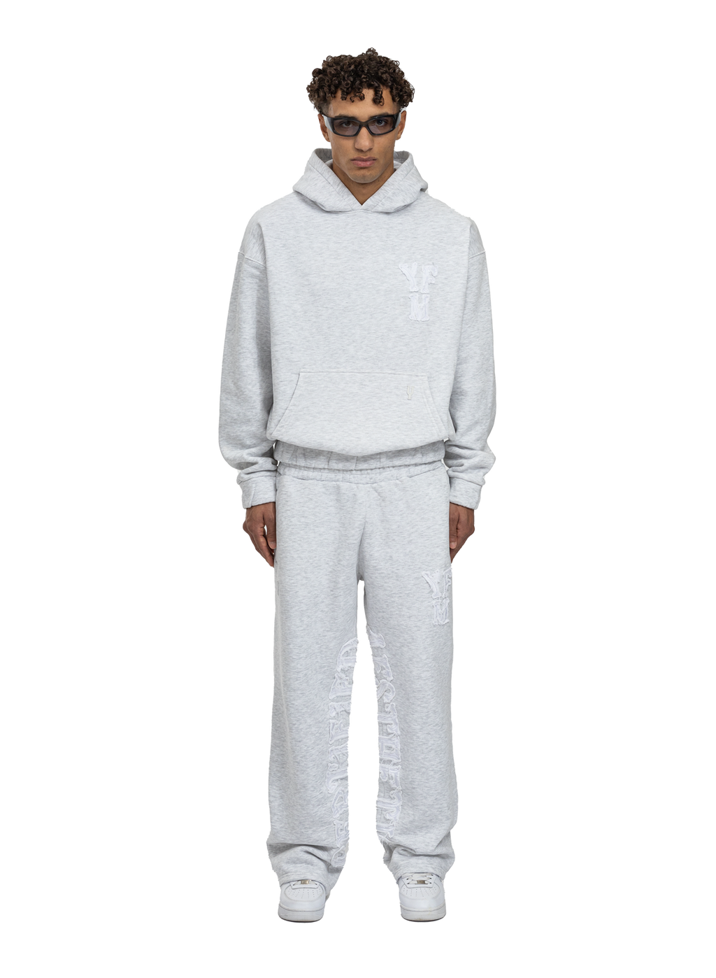 SUDADERA CON CAPUCHA C/A GRIS CLARO