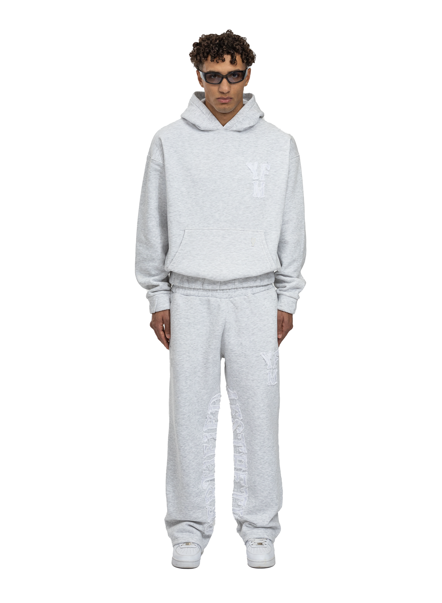 SUDADERA CON CAPUCHA C/A GRIS CLARO