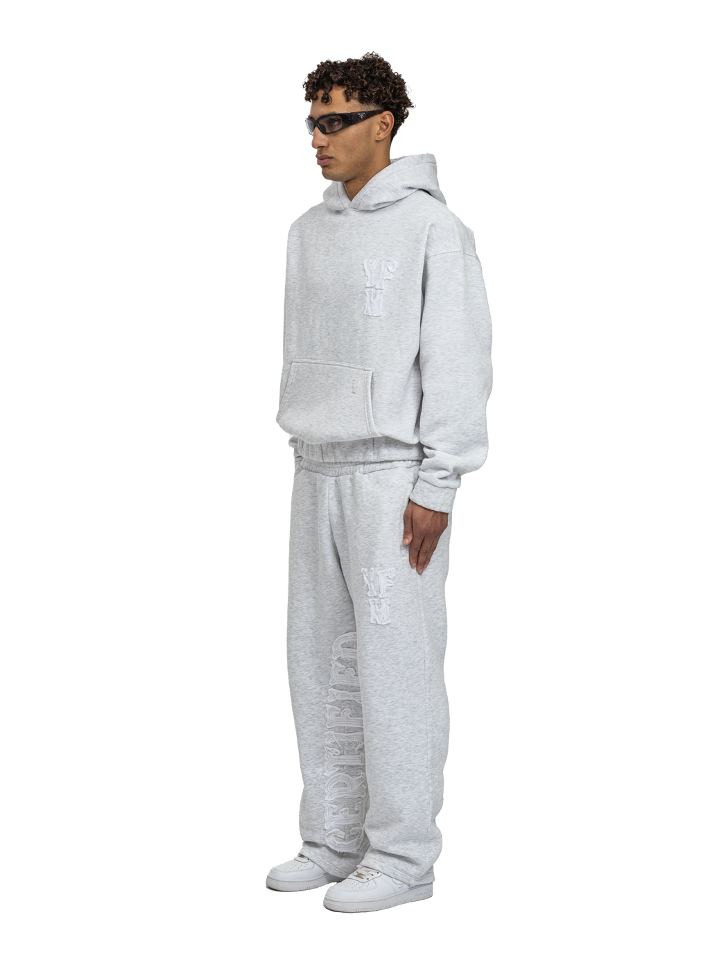 SUDADERA CON CAPUCHA C/A GRIS CLARO
